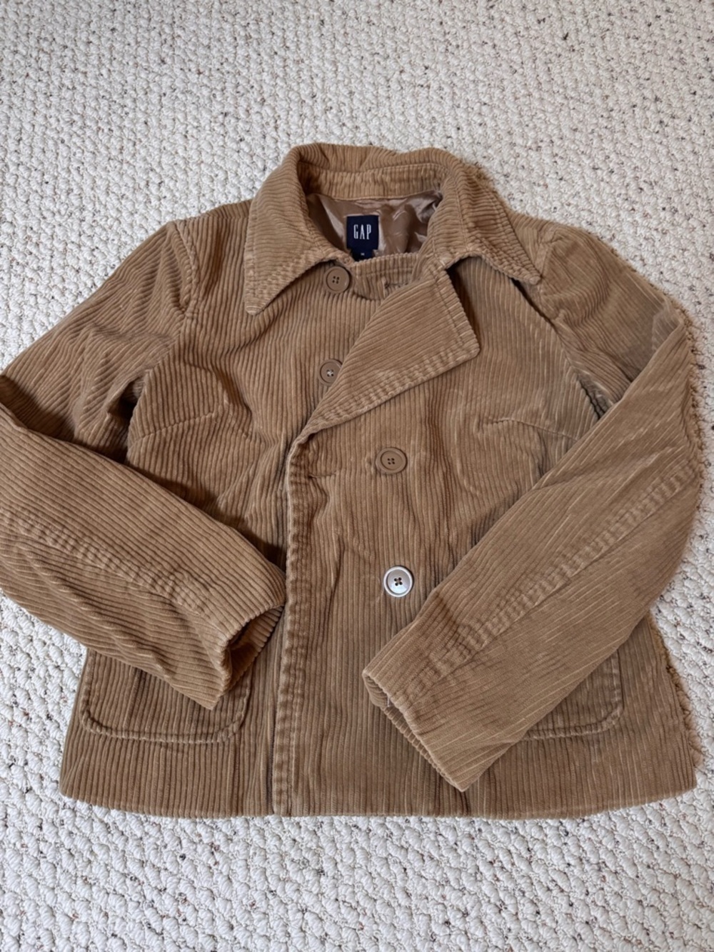 Vintage 90’s GAP Camel Corduroy Double-Breasted Jacket